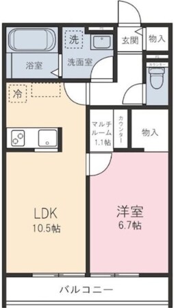 KKハイツの物件間取画像